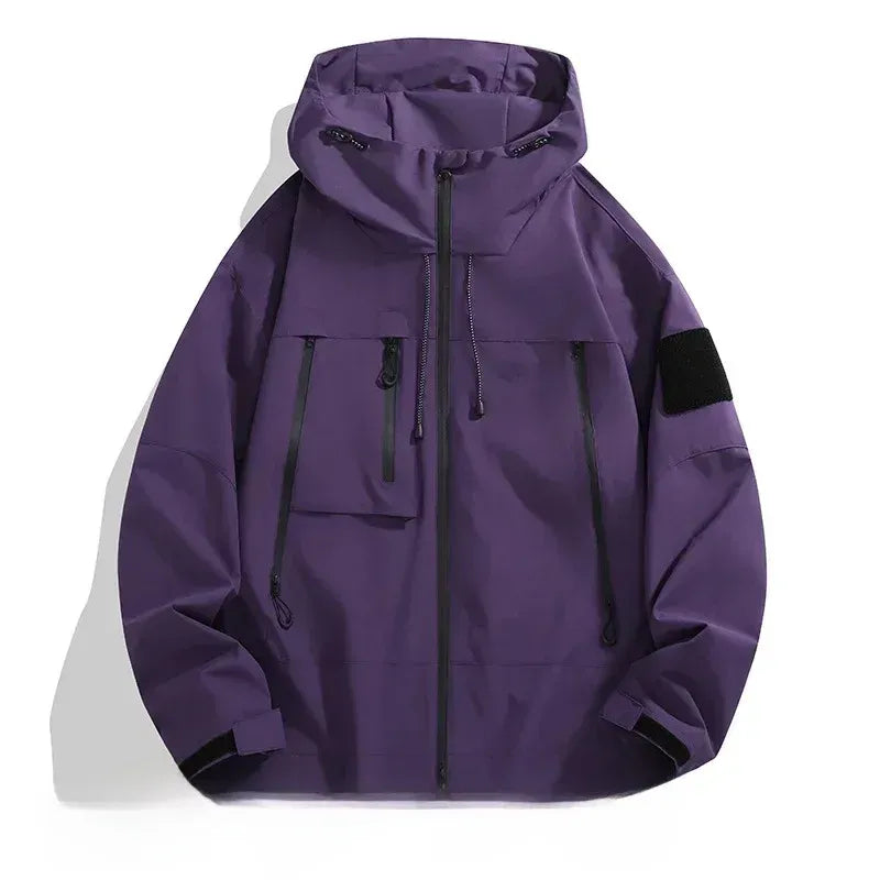 Premium White Hooded Outdoor Jacket ๐ Product Description