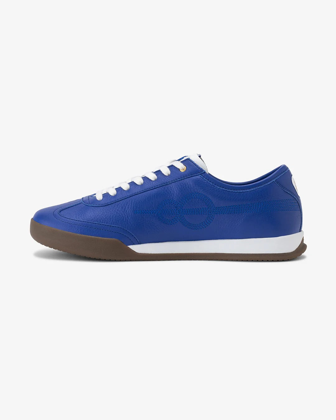 Shozy Premium™ Royal Blue Genuine Leather Casual Sneakers for Men | Lightweight Lace-Up Fashion Shoes | Soft Cushioned Insole | Anti-Slip Rubber Sole | Everyday Walking, Office, Travel & Casual Wear