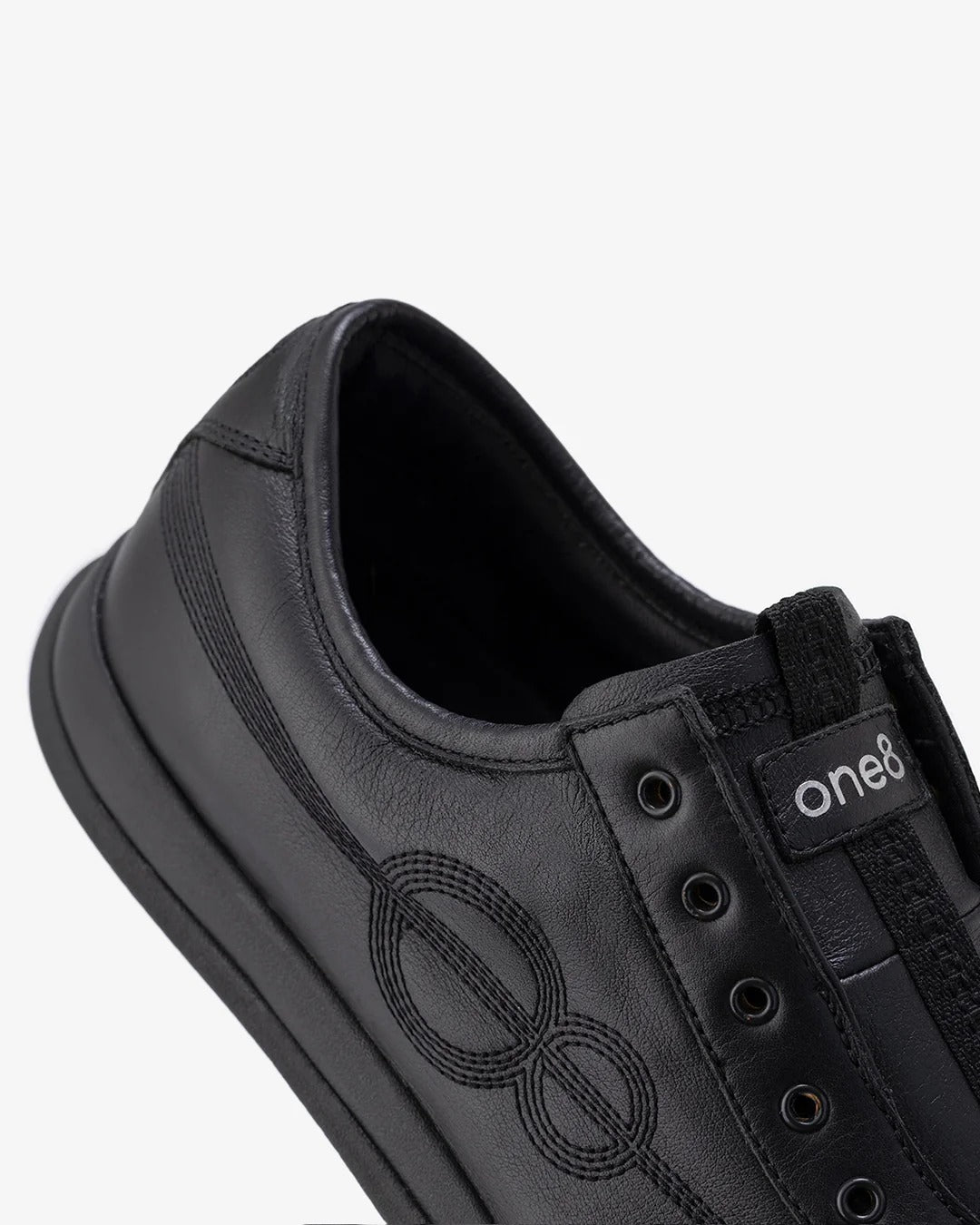 Shozy Premium Black Slip-On Casual Sneakers for Men | Premium Leather-Look Lightweight Walking Shoes | Elastic Lace-Free Design | Soft Cushioned Comfort | Anti-Slip Rubber Sole | Everyday Fashion Sneakers for Office, College, Travel & Casual Wear