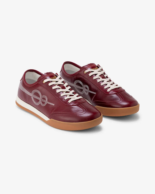 Shozy Premium Maroon Casual Sneakers for Men | Premium Leather-Look Lace-Up Lightweight Walking Shoes | Soft Cushioned Comfort | Anti-Slip Rubber Sole | Breathable Everyday Fashion Sneakers for Office, College, Travel & Casual Wear