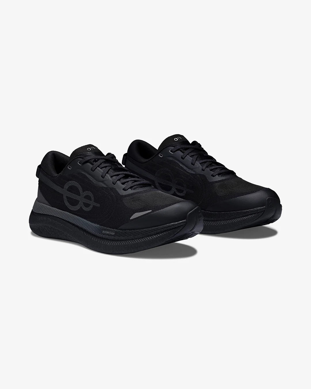 Shozy Premium All Black Running Shoes for Men | Lightweight Breathable Sports Shoes | Cushioned Performance Running Sneakers | Shock Absorbing Foam Midsole | Anti-Slip Rubber Sole