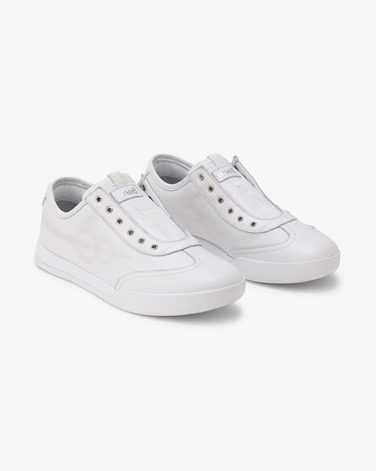 Shozy Premium White Slip-On Casual Sneakers for Men | Premium Leather-Look Lightweight Walking Shoes | Elastic Lace-Free Design | Soft Cushioned Comfort | Anti-Slip Rubber Sole | Breathable Everyday Fashion Shoes for Office, College, Travel & Casual Wear