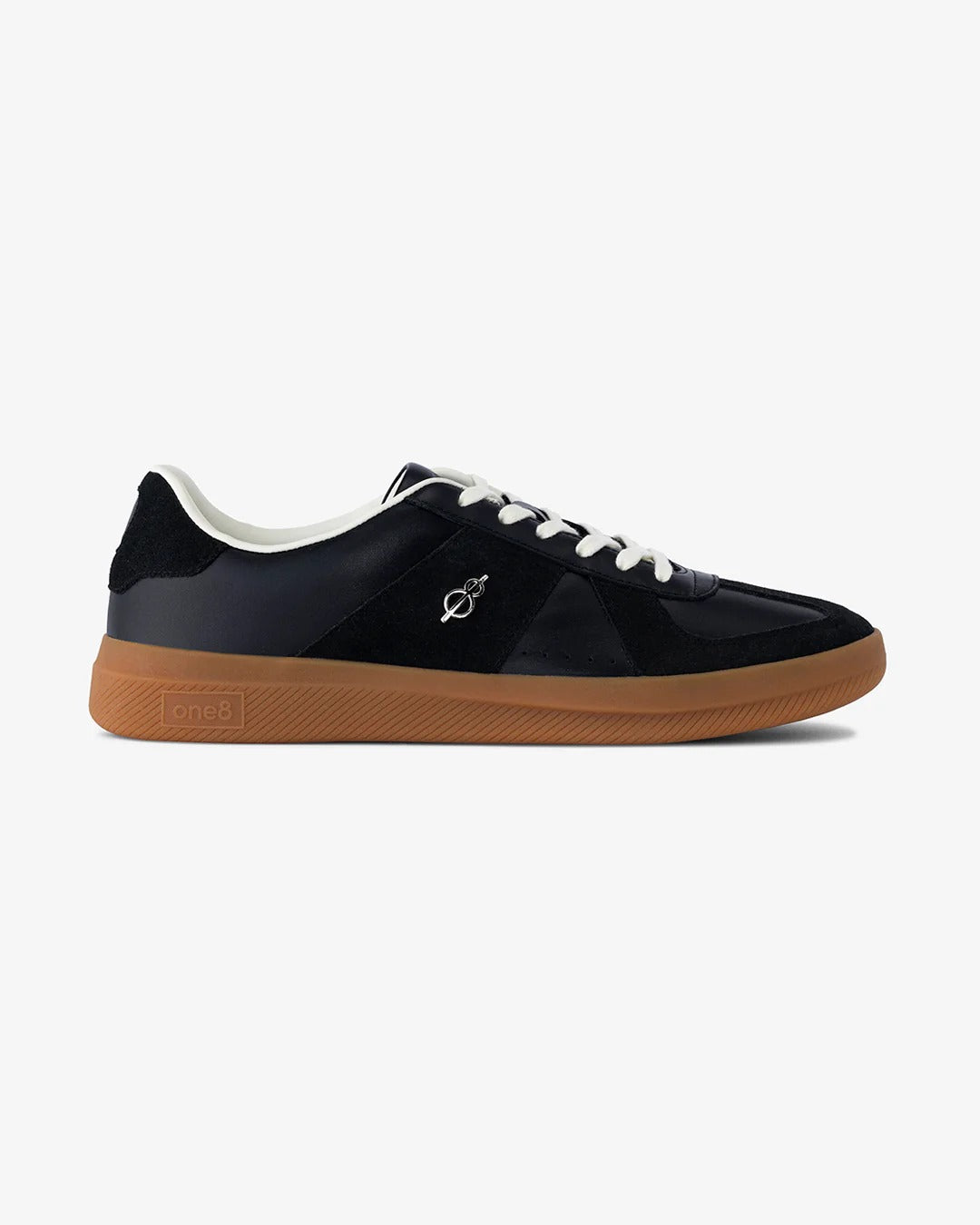 Shozy Premium Black Casual Sneakers for Men | Premium Leather & Suede-Look Lace-Up Lightweight Walking Shoes | Soft Cushioned Comfort | Anti-Slip Gum Rubber Sole