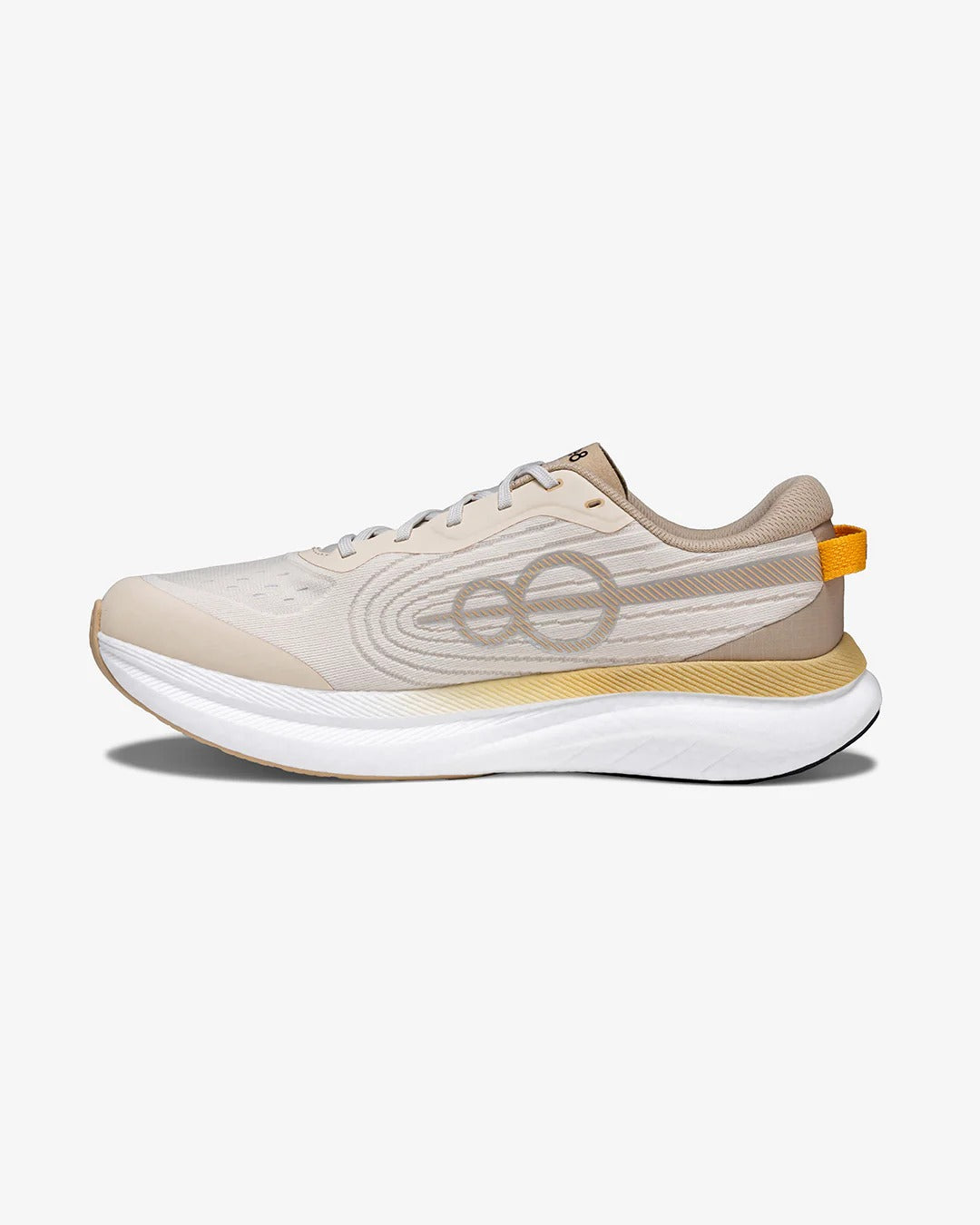 Shozy Premium Beige Running Shoes for Men | Lightweight Breathable Sports Shoes | Cushioned Performance Running Sneakers | Shock Absorbing Foam Midsole | Anti-Slip Rubber Sole