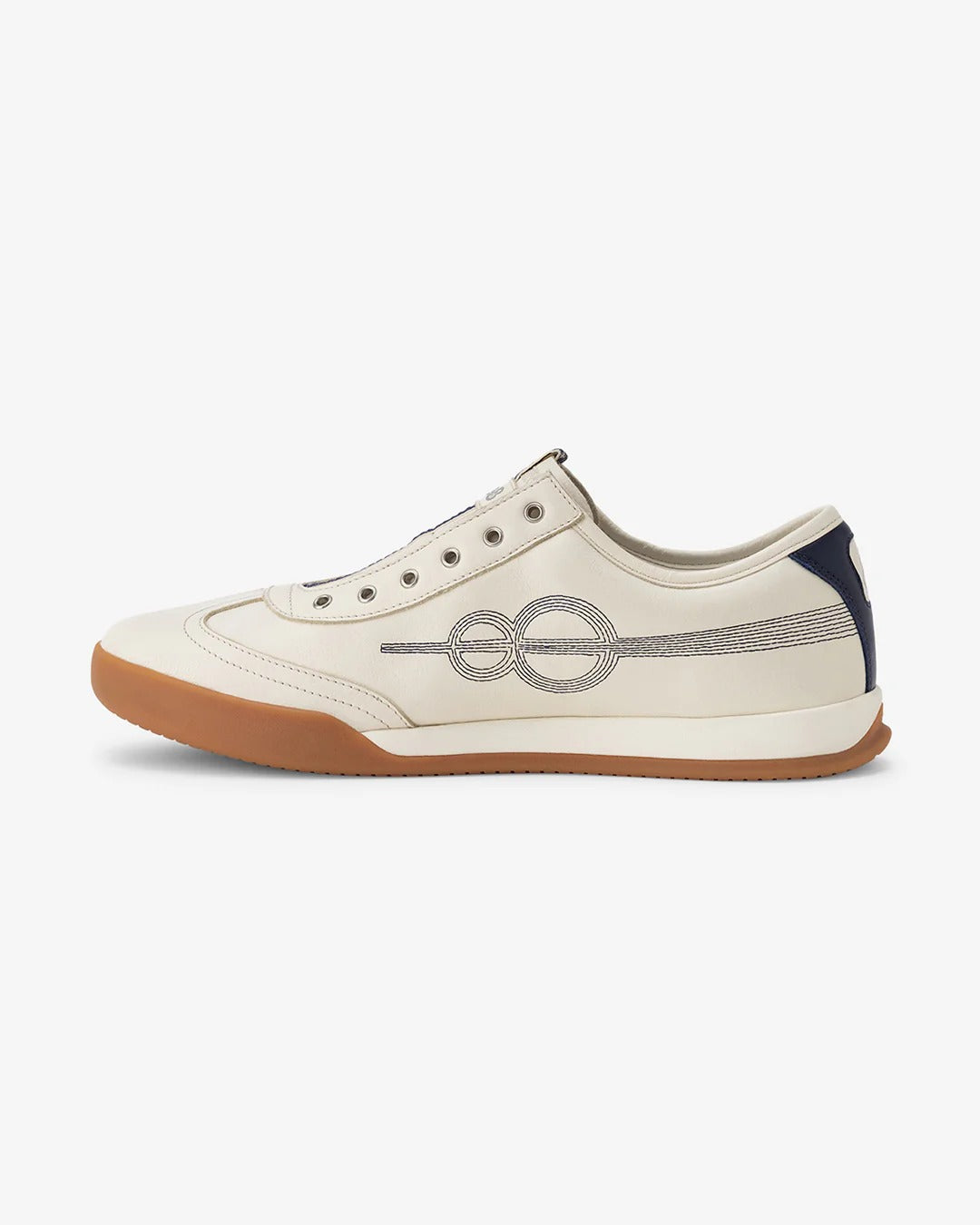 Shozy Premium Off White Slip-On Casual Sneakers for Men | Premium Leather-Look Lightweight Walking Shoes | Elastic Lace-Free Design | Gum Rubber Sole | Soft Cushioned Comfort