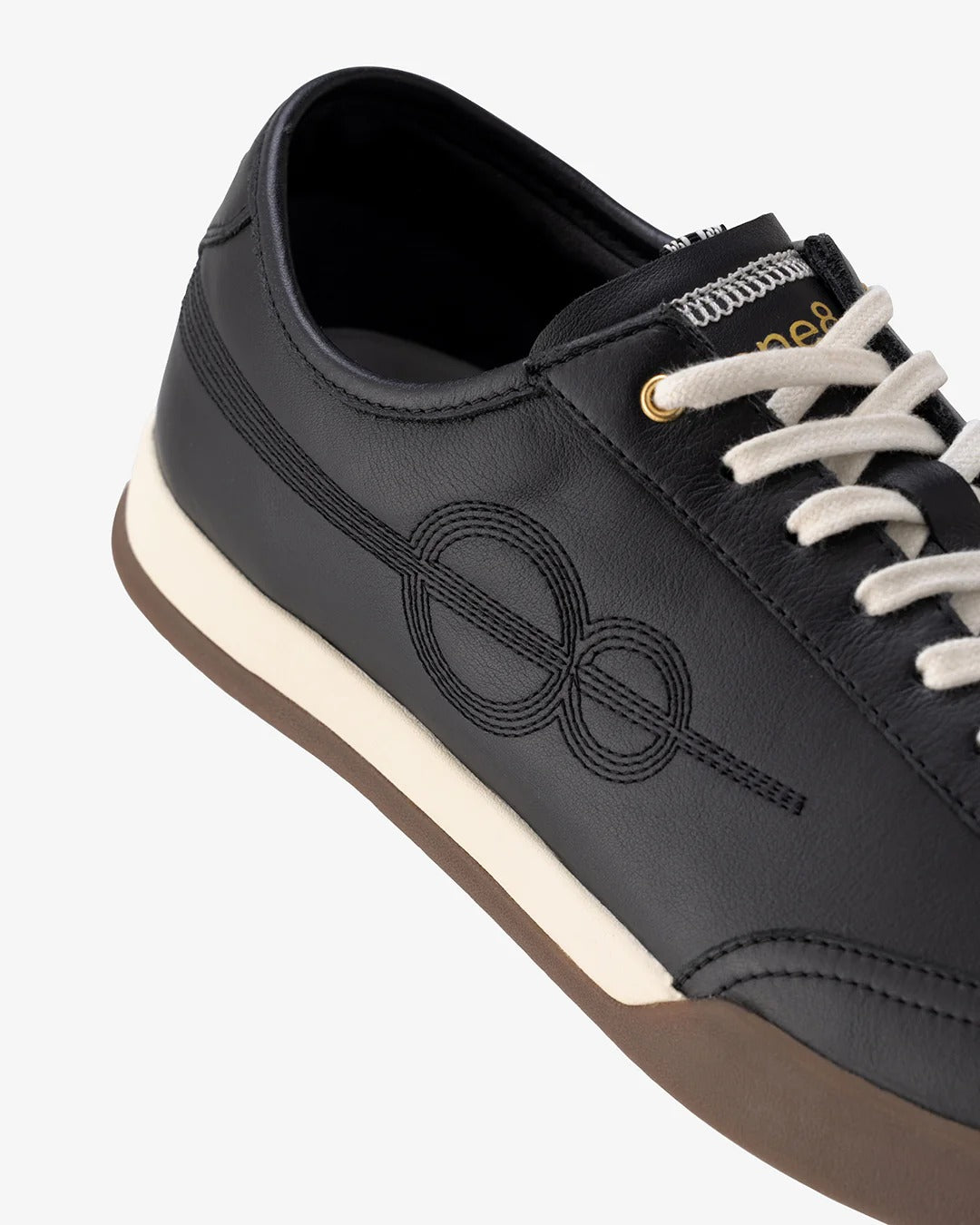 Shozy Premium Black Casual Sneakers for Men | Premium Leather-Look Lace-Up Lightweight Walking Shoes | Stylish Gum Rubber Sole.
