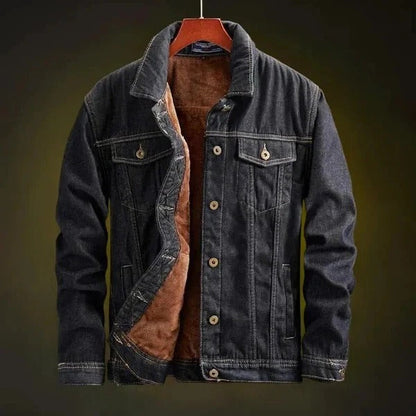 Premium Light Blue Sherpa-Lined Denim Jacket