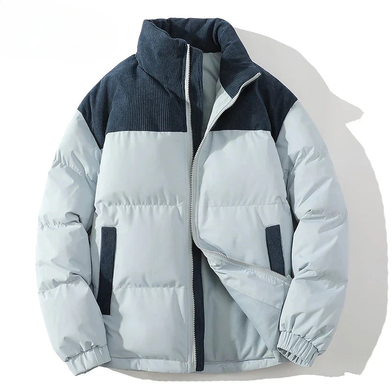 Premium Beige & Brown Puffer Jacket