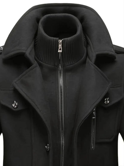 Premium Black Long Winter Coat