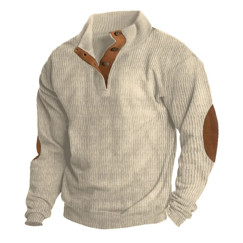 Premium Ribbed Quarter-Zip Sweater