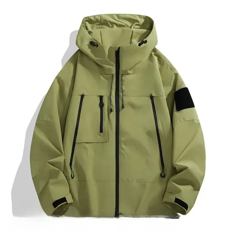 Premium White Hooded Outdoor Jacket 📝 Product Description