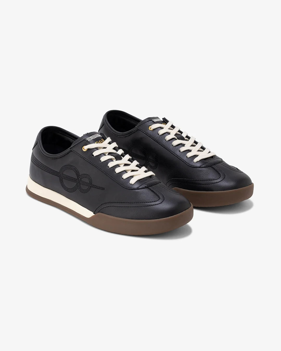 Shozy Premium Black Casual Sneakers for Men | Premium Leather-Look Lace-Up Lightweight Walking Shoes | Stylish Gum Rubber Sole.