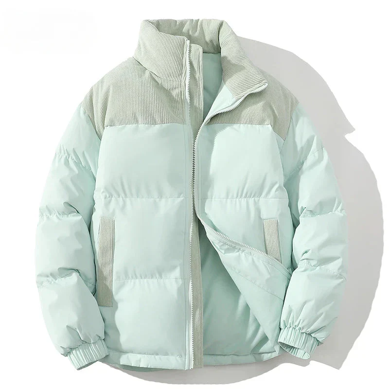 Premium Beige & Brown Puffer Jacket