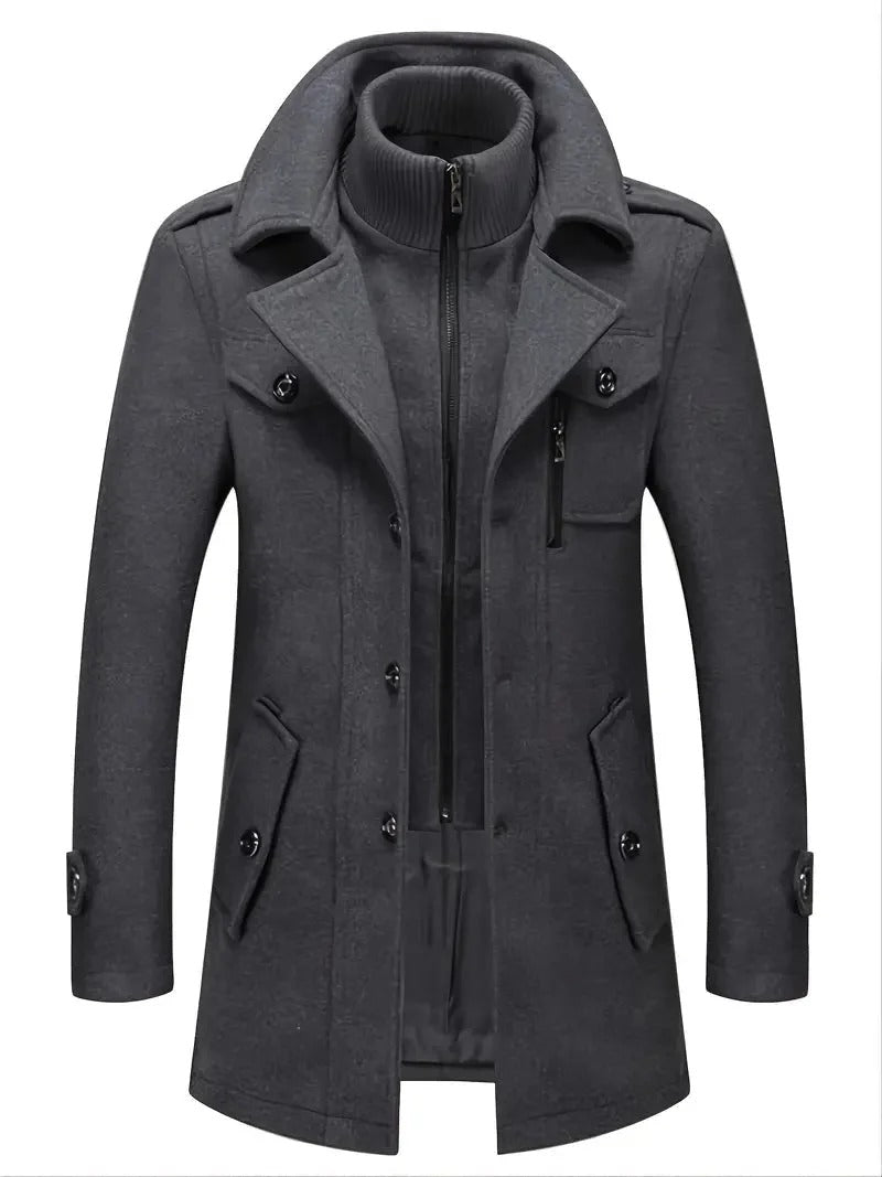 Premium Black Long Winter Coat